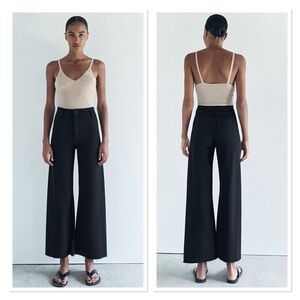 ZARA • The Marine Straight • Wide Leg • High Rise/Waist • Denim Jeans • Size 2